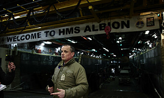 Britiske HMS «Albion» er Cold Response sin amfibiske spydspiss
