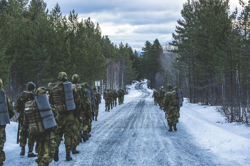 Soldater under feltvelse / Soldiers during field exercise