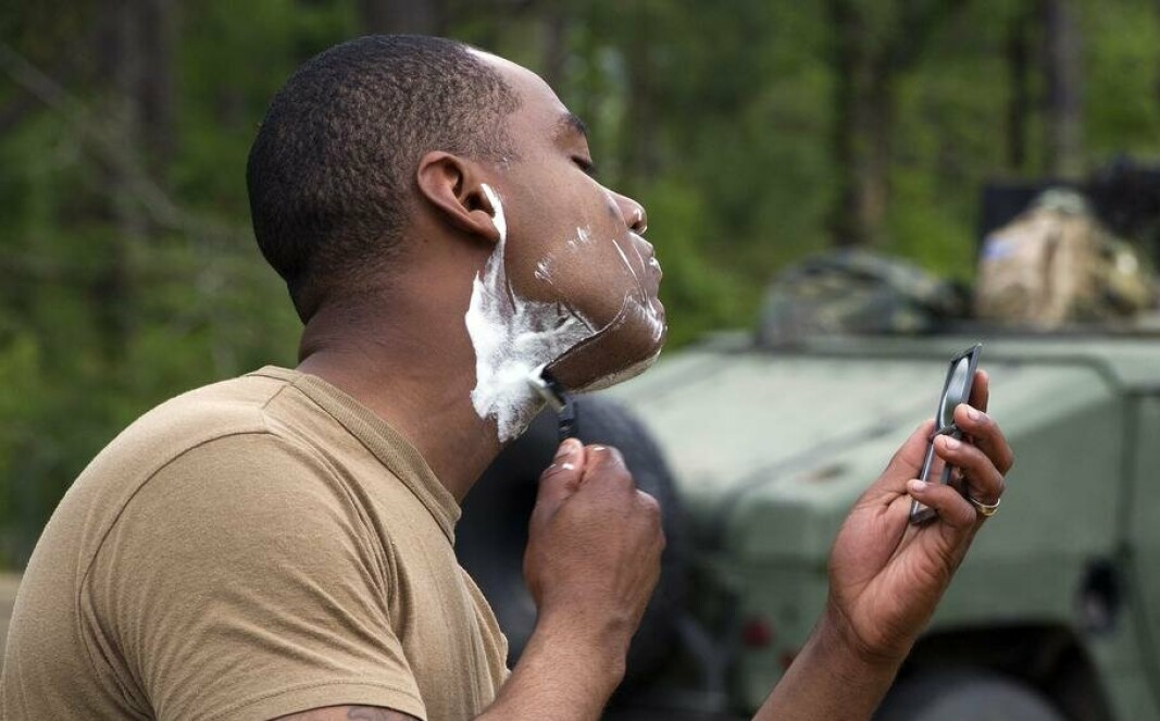 LETTELSER: Ansatte i US Navy med hudsykdom får tillatelse til å la skjegget vokse.
