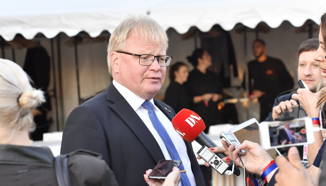MINISTER: Sveriges forsvarsminister Peter Hultqvist varsler en styrking av Sveriges forsvar allerede i år. MINISTER: Sveriges forsvarsminister Peter Hultqvist varsler en styrking av Sveriges forsvar allerede i år.