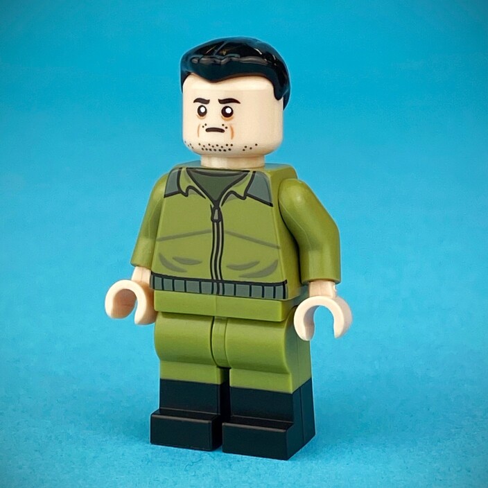 PRESIDENT: Slik ser Ukrainas president Volodomyr Zelenskyj ut som Lego-figur. PRESIDENT: Slik ser Ukrainas president Volodomyr Zelenskyj ut som Lego-figur.