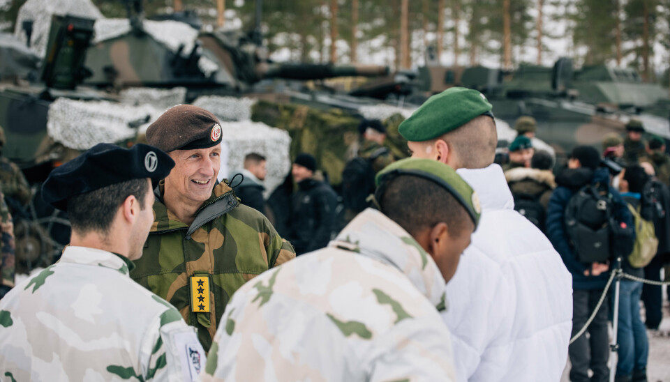 PENGER: Forsvaret må styrkes og det krever mer penger, skriver Torbjørn Bongo. På bildet ser vi forsvarssjef Eirik Kristoffersen på Rena leir..
