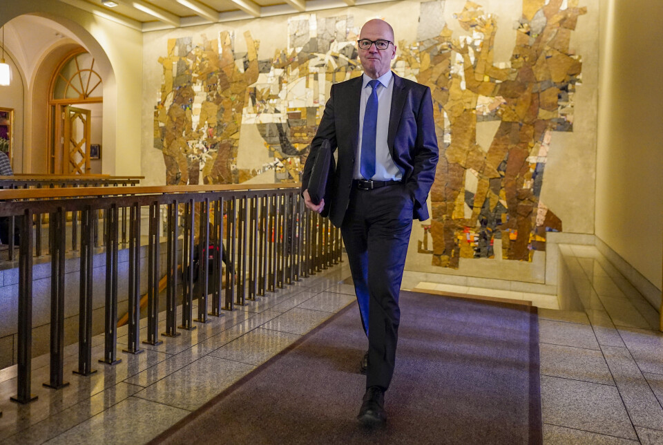 MER FORSVARSPENGER: Forsvarsminister Odd Roger Enoksen presenterte fredag forsvarsbevilgninger til 3 milliarder.