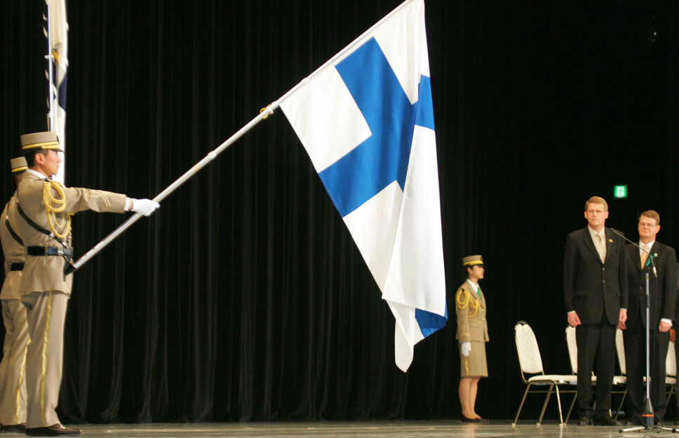 NATO: Et økende antall i Finland ønsker å bli med i Nato. Illustrasjonsbildet viser en seremoni i forbindelse med Finlands nasjonaldag i 2005.