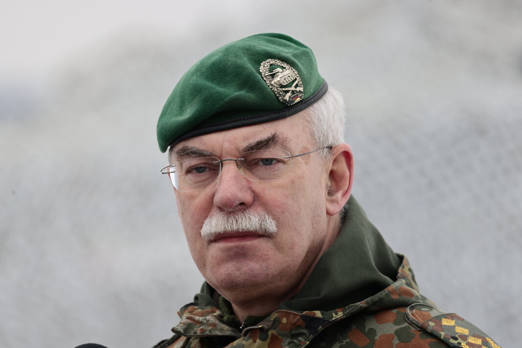 OBSERVATØR: Russland følger med under øvelsen Cold Response 2022, men de har fokus på krigen i Ukraina, mener general Vollmer leder for Allied Joint Force Command (JFB). Bildet er fra en pressedag på Rena den 17. mars i forbindelse med øvelsen Brilliant Jump 2022. OBSERVATØR: Russland følger med under øvelsen Cold Response 2022, men de har fokus på krigen i Ukraina, mener general Vollmer leder for Allied Joint Force Command (JFB). Bildet er fra en pressedag på Rena den 17. mars i forbindelse med øvelsen Brilliant Jump 2022.