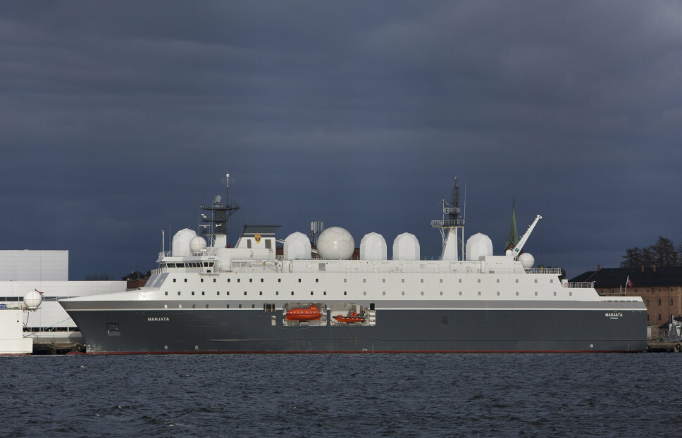 RESSURS: Et russisk seismikkskip hadde instruks om å følge med på det norske spionskipet Marjata. Sjefen for Etterretningstjenesten er ikke overrasket over at russerne følger med – eller over at de bruker sivile ressurser på dette