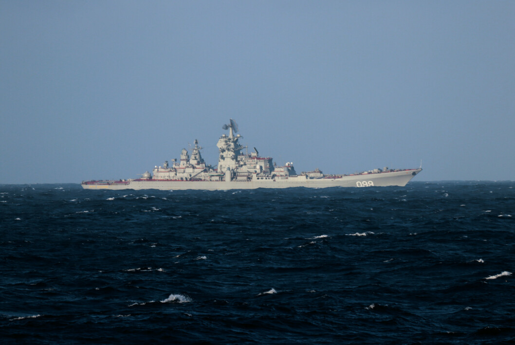 PETER DEN STORE: Kystvakten har den siste tiden fulgt det russiske krigsskipet peter den store i Smutthavet.