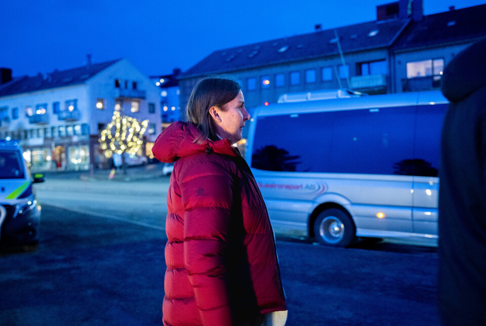 I NARVIK: DSB-direktør Elisabeth Sørbøe Arsæther etter møtet med sivile og militære ledere om totalforsvaret av Norge..