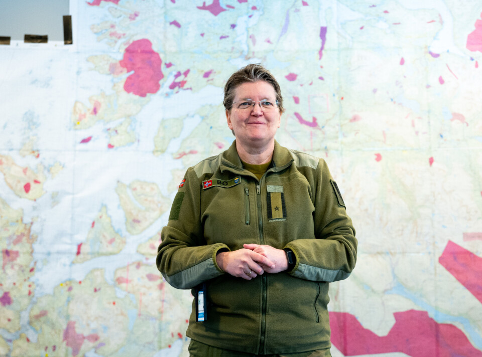 KAPRET DRØMMEJOBBEN: Miljøvernoffiser ved Ingeniørseksjonen ved Forsvarets operative hovedkvarter, major Marianne Bø og gruppen hennes jobber med skadeforebygging og- håndtering under Cold Response. Miljøvern er i høysetet og fokuset er natur, dyrvelferd og smittevern.