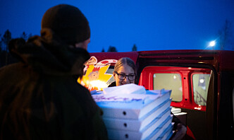 Reisedagbok fra øvelsen: Ingrid leverer pizza til felten