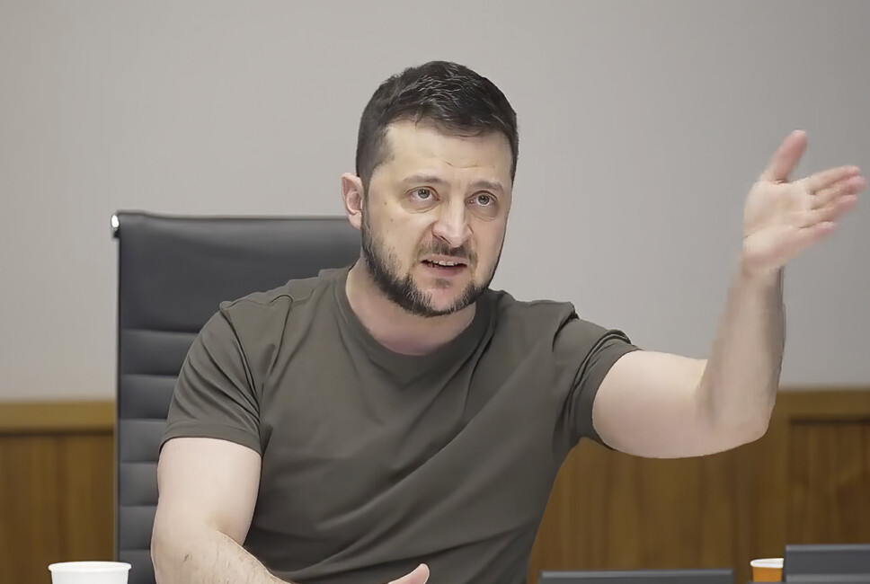 ADVARER: Den ukrainske presidenten advarer mot å stole på Russland.