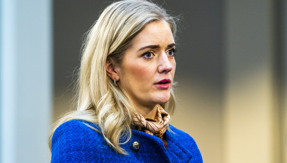 EU-MØTE: Justisminister Emilie Enger Mehl (Sp) var mandag i Brussel der hun deltok på et ekstraordinært EU-møte om flyktningsituasjonen i Europa.