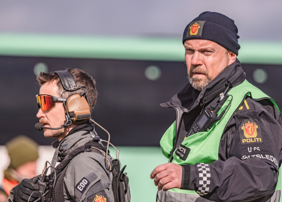 Politiets innsatsleder Anders Bru.