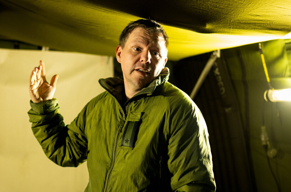 MAJOR: - Forsvaret har gode planer for å opprettholde sambandsfunksjonen i krise og i krig, sier major Mattis Sagen Hansen som er nestkommanderende i Sambandsbataljonen.