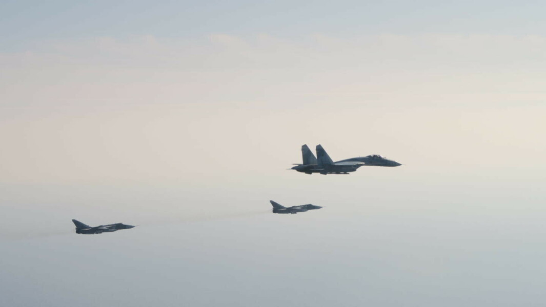 KRENKELSE: De russiske jagerflyene som krenket svensk luftrom øst for Gotland 2. mars. Krenkingen varte i omkring et minutt, og flyene ble avskåret av svenske Jas 39 Gripen-fly. KRENKELSE: De russiske jagerflyene som krenket svensk luftrom øst for Gotland 2. mars. Krenkingen varte i omkring et minutt, og flyene ble avskåret av svenske Jas 39 Gripen-fly.