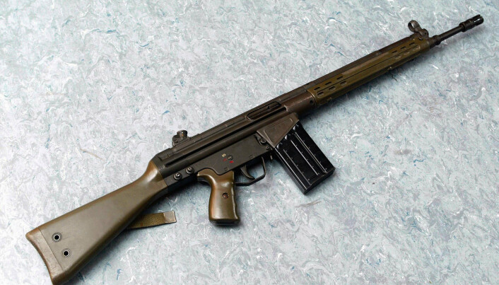 RIFLE: Portugal har sendt Heckler og Kochs kjente G-3 rifle til Ukraina. Forsvaret kvittet seg med sine AG-3 i 2019.