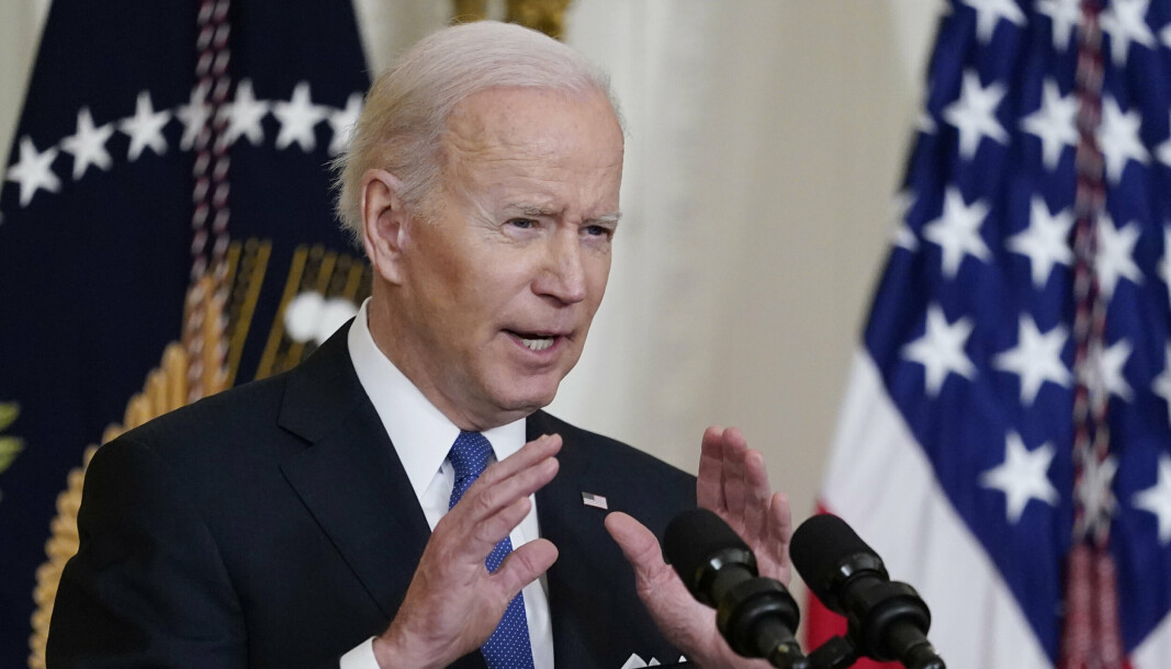 VÅPEN: USAs president Joe Biden har godkjent forsendelse av panservernraketter til Ukraina.