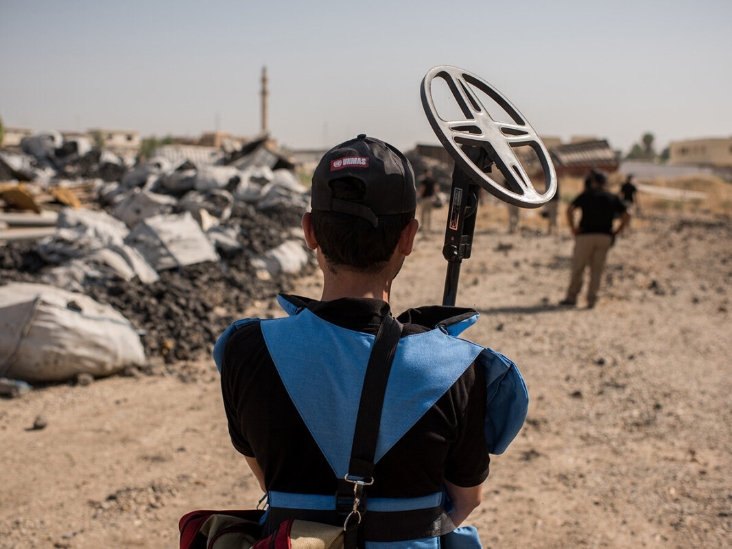 MINERYDDING: Selv om Irak ikke har vært preget av åpen konflikt de siste årene, ligger det fortsatt udetonerte eksplosiver rundt om i landet. MINERYDDING: Selv om Irak ikke har vært preget av åpen konflikt de siste årene, ligger det fortsatt udetonerte eksplosiver rundt om i landet.