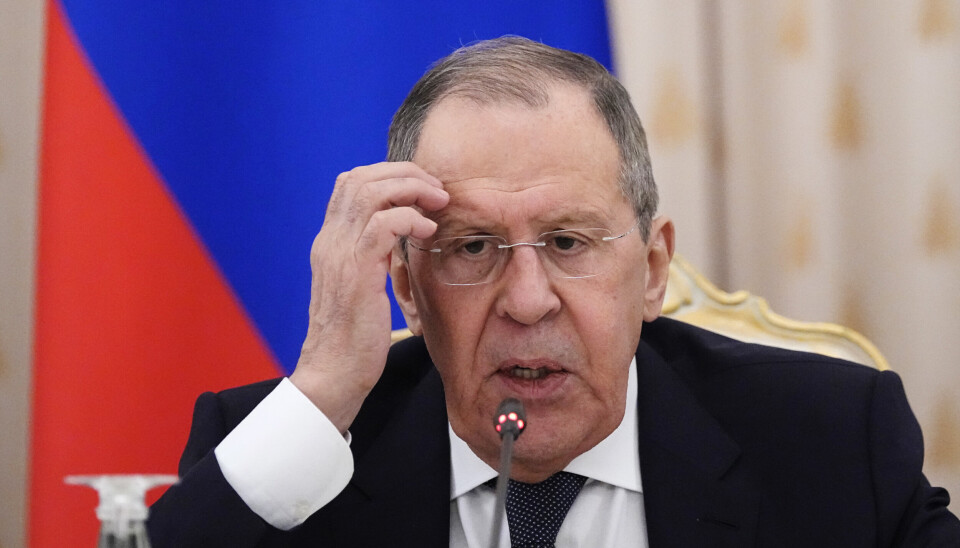 ANKLAGER: Russlands utenriksminister Sergej Lavrov anklager Ukraina for å endre punkter som allerede er arbeidet fram i utkastene i de pågående fredsforhandlingene.