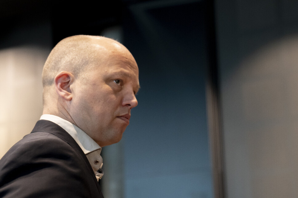 PERMANENT: Andøya blir en permanent base for mottak av allierte styrker, sa finansminister Trygve Slagsvold Vedum. Bildet er tatt fra Vedums tale til landsstyremøte i Senterpartiet den 28. mars 2022.