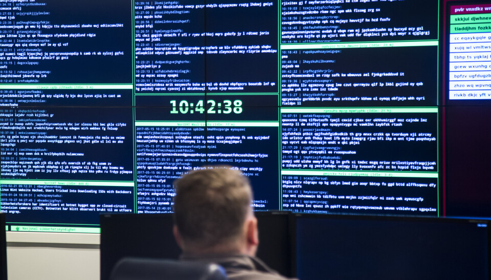 Etterretningstjenestene til land som USA og Storbrittania advarer mot et potensielt dataangrep fra Russland. Bildet er fra Norges nasjonale cybersenter i 2017.