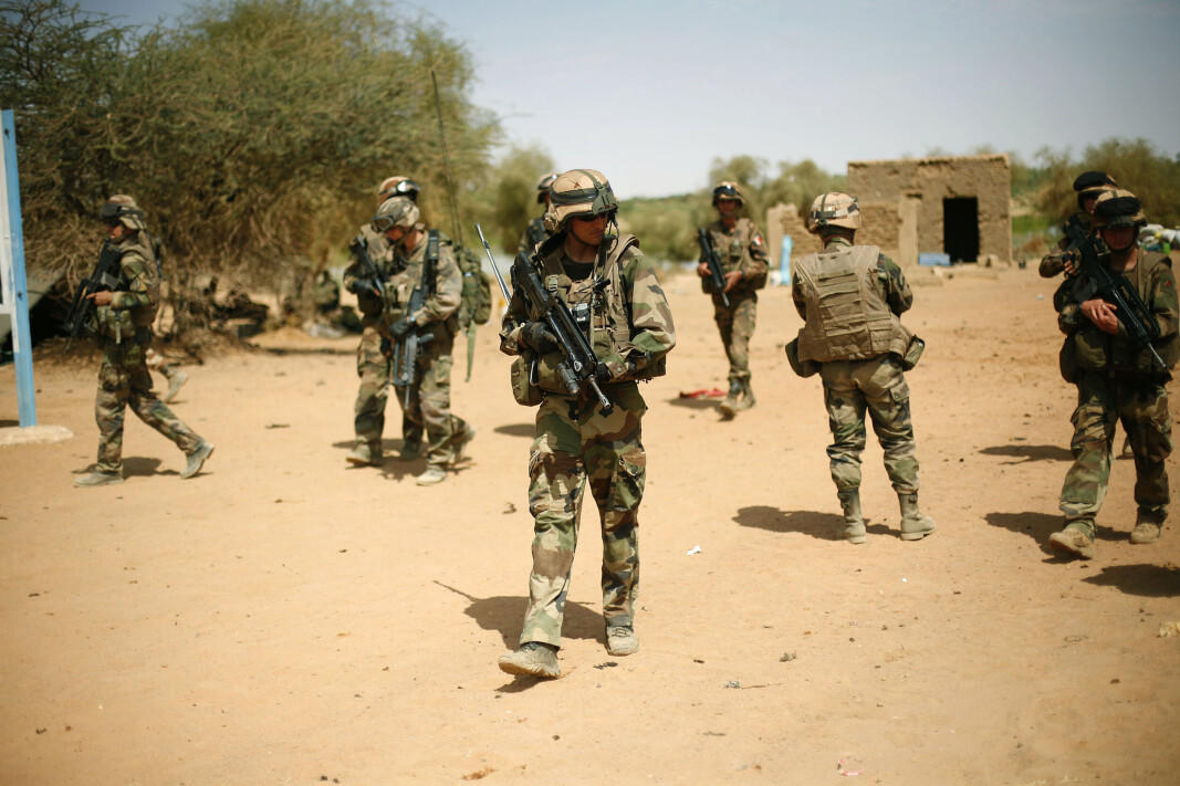 GAO: Franske soldater i Gao, nord i Mali. GAO: Franske soldater i Gao, nord i Mali.