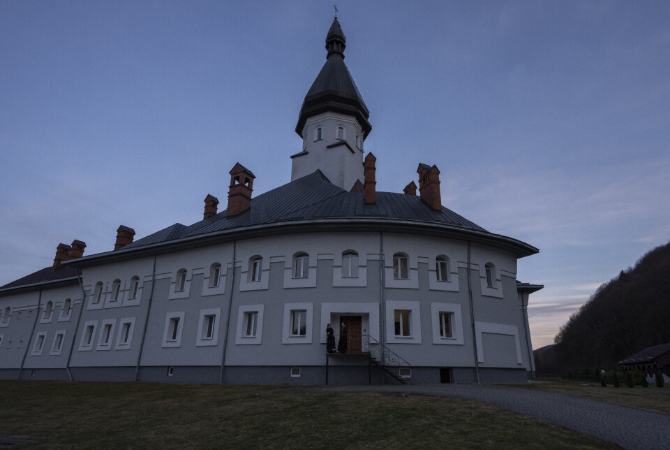 Klosteret som huser de ukrainske flyktningene.