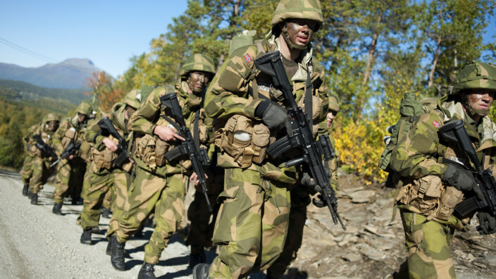 FORSVARET: Soldater fra Panserbataljonen på øvelse utenfor Setermoen leir.