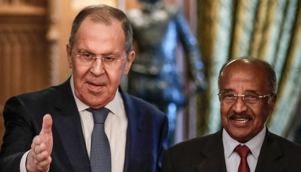 IMOT: Eritrea var blant fire land som stemte imot en resolusjon i FNs hovedforsamling om å fordømme Russlands invasjon av Ukraina. Tonen var hjertelig da utenriksminister Osman Saleh besøkte Moskva og utenriksminister Sergej Lavrov onsdag.