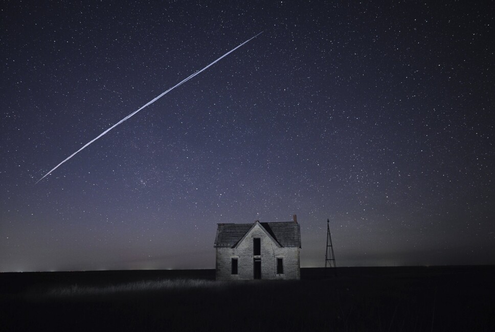 STARLINK: Satellittene til SpaceX fotografert over USA.