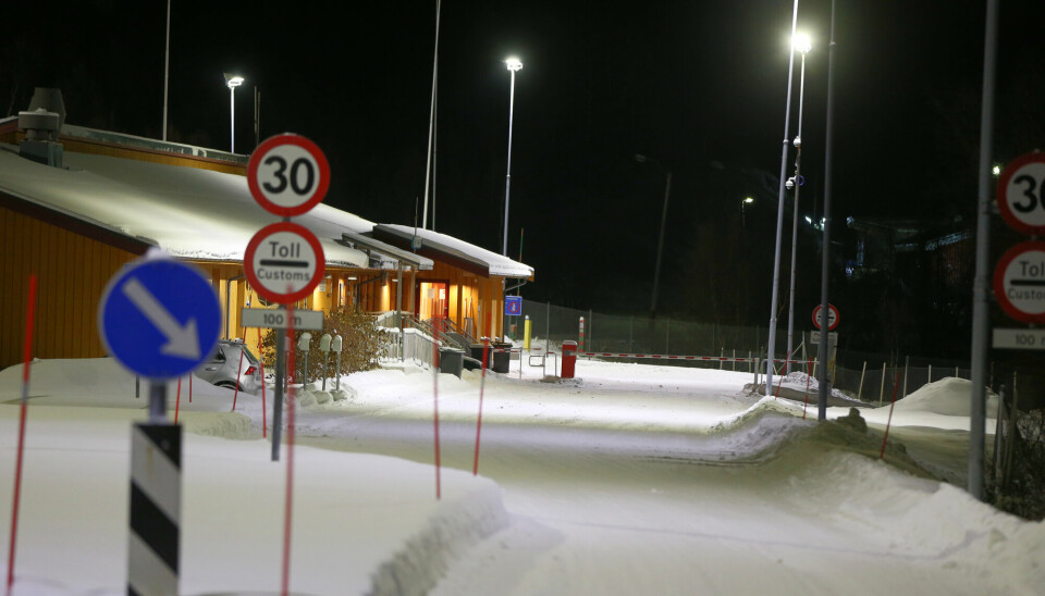 STOPP: Godstransport kan ikke lenger kjøre gjennom den norsk-russiske grensen ved Storskog