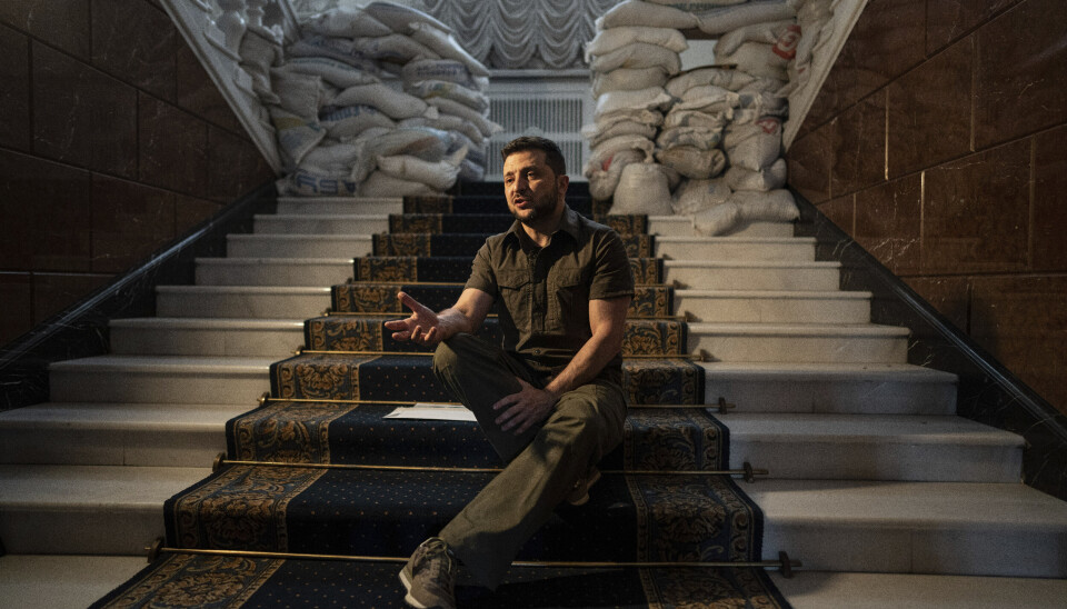 PRESIDENT: Zelenskyj frykter at omverdenen skal gå lei av krigen i Ukraina.