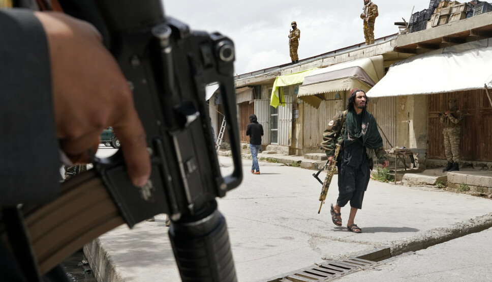M-16: Amerikanske M-16-gevær er et vanlig syn i hendene på Taliban-soldater etter at USA trakk seg ut og etterlot store mengder våpen og militært materiell.