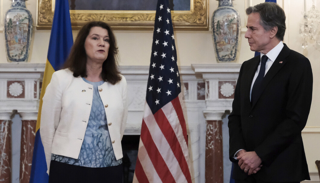 BESØK: Sveriges utenriksminister Ann Linde møtte onsdag sin amerikanske motpart Antony Blinken i Washington. BESØK: Sveriges utenriksminister Ann Linde møtte onsdag sin amerikanske motpart Antony Blinken i Washington.