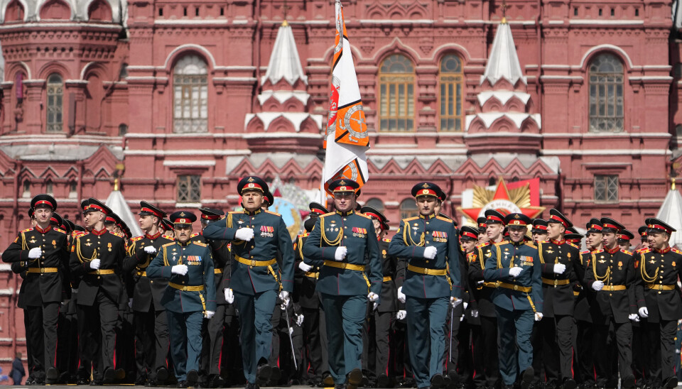 MOSKVA: Seieresdagens militærparade tok plass i den russiske byen Moskva.