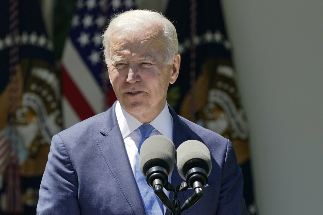BEKYMRET: Den amerikanske presidenten Joe Biden tror at Vladimir Putin ikke lenger har en vei ut av krigen.