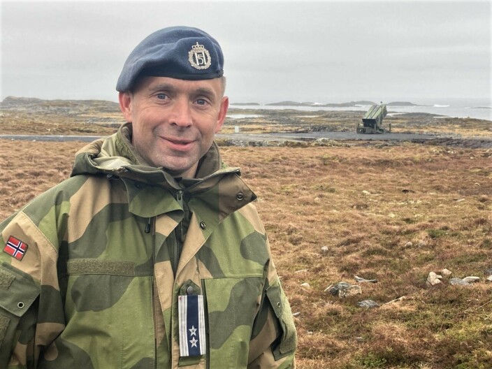 Oberstløytnant Stian Neegard Nilsen, sjefen for Luftvernbataljonen på Evenes. Oberstløytnant Stian Neegard Nilsen, sjefen for Luftvernbataljonen på Evenes.