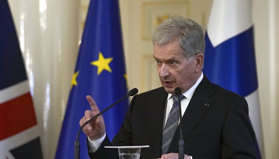 SIER JA: Finlands president Sauli Niinisto og resten av den finske regjeringen har bestemt at Finland skal sende en søknad om medlemskap i Nato.