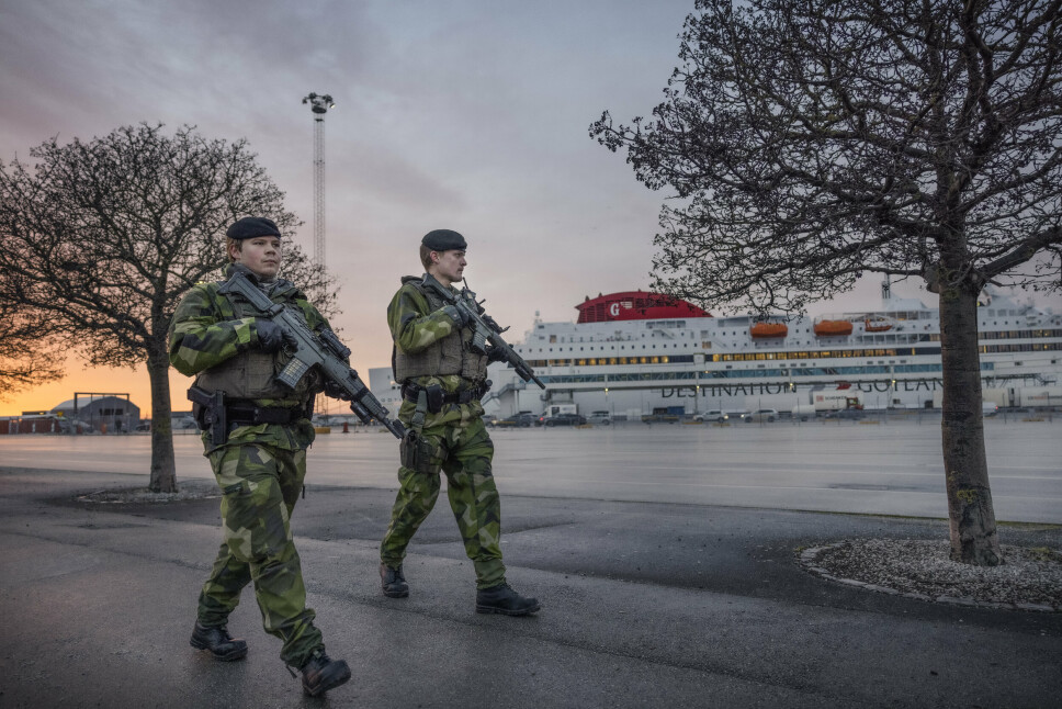 Soldater fra Gotlands regiment ble sendt ut på patrulje i Visby da spenningsnivået i Europa økte før Russland angrep Ukraina. Nå kan de være på full fart inn i Nato.