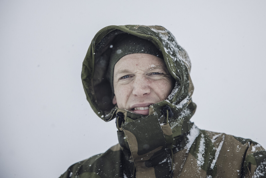 PAPPAPERM: Avtroppende talsperson i Hæren, major Eirik Skomedal. PAPPAPERM: Avtroppende talsperson i Hæren, major Eirik Skomedal.