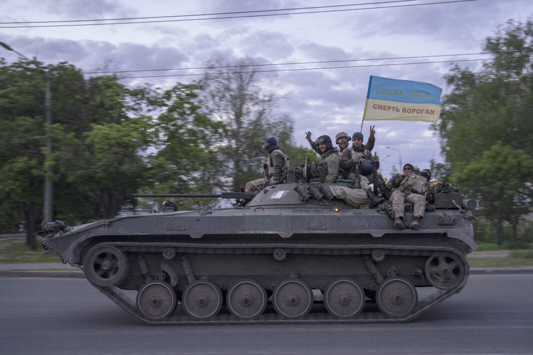 KHARKIV: Ukrainske soldater i Kharkiv-regionen 16. mai.