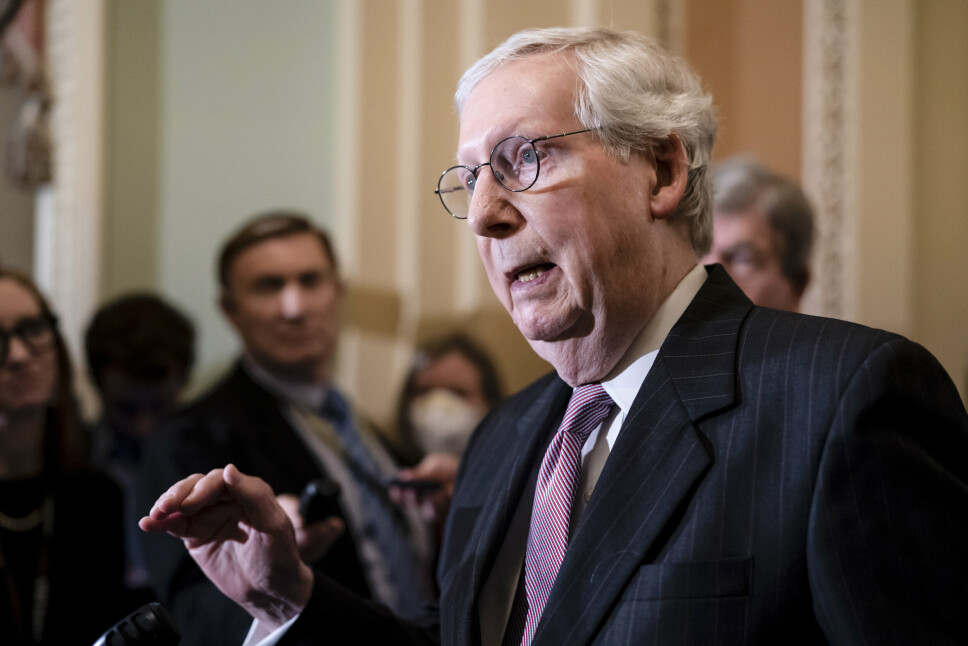 GODKJENNER HJELPEPAKKE: Lederen for republikanerne i Senatet i USA, Mitch McConnel mener hjelpepakken til Ukraina på 40 milliarder dollar er mer enn veldedighet.
