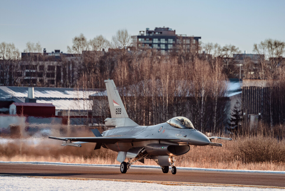 JAGERFLY: De siste F-16-flyene landet i januar på Kjeller hvor de skal gjennom siste del av avhendingsprossessen.