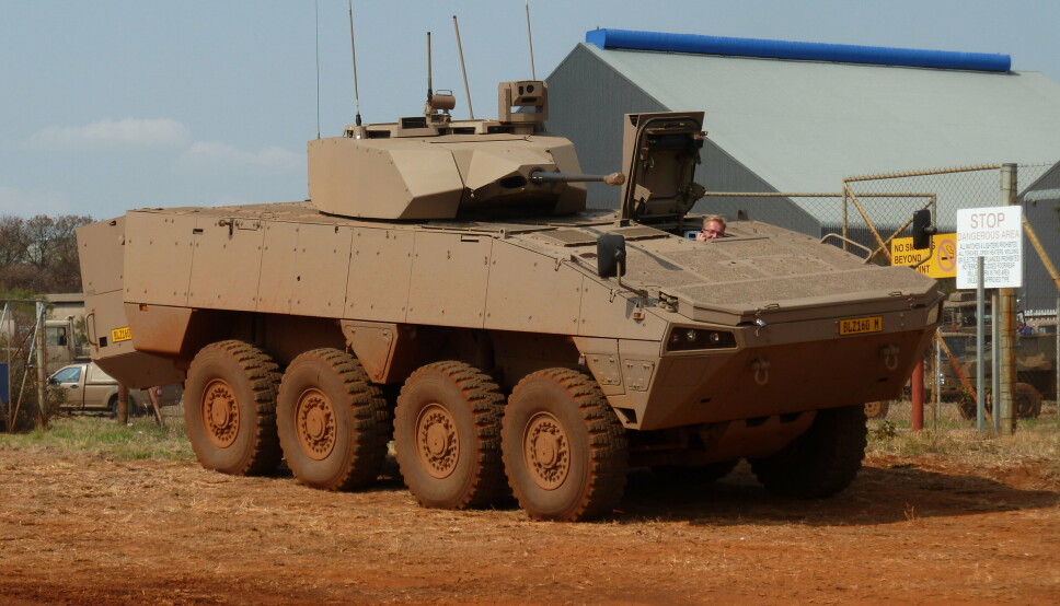 PANSRET KJØRETØY: Patria AMV kan transportere opptil 12 personer.