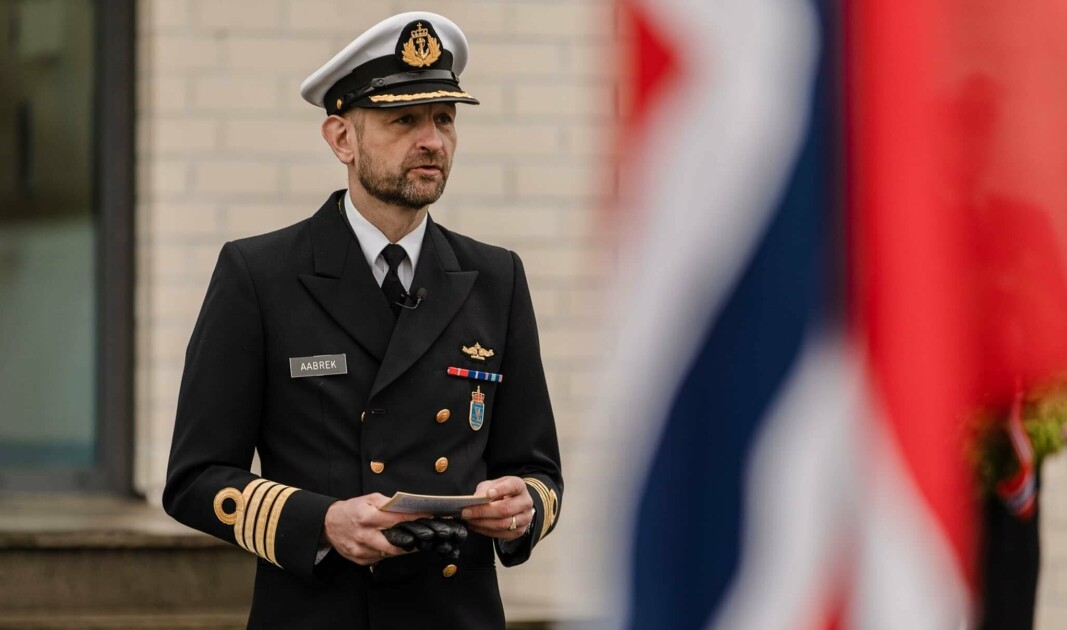 NY JOBB: Kommandør Kjell-Knut Aabrek er fredag utnevnt til flaggkommandør og beordret i ny stilling.