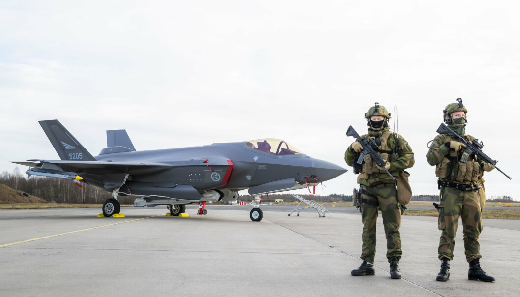 RYGGE: Forsvaret viste fram sine nye F-35 jagerfly på Rygge militære flyplass i Østfold i 2019.