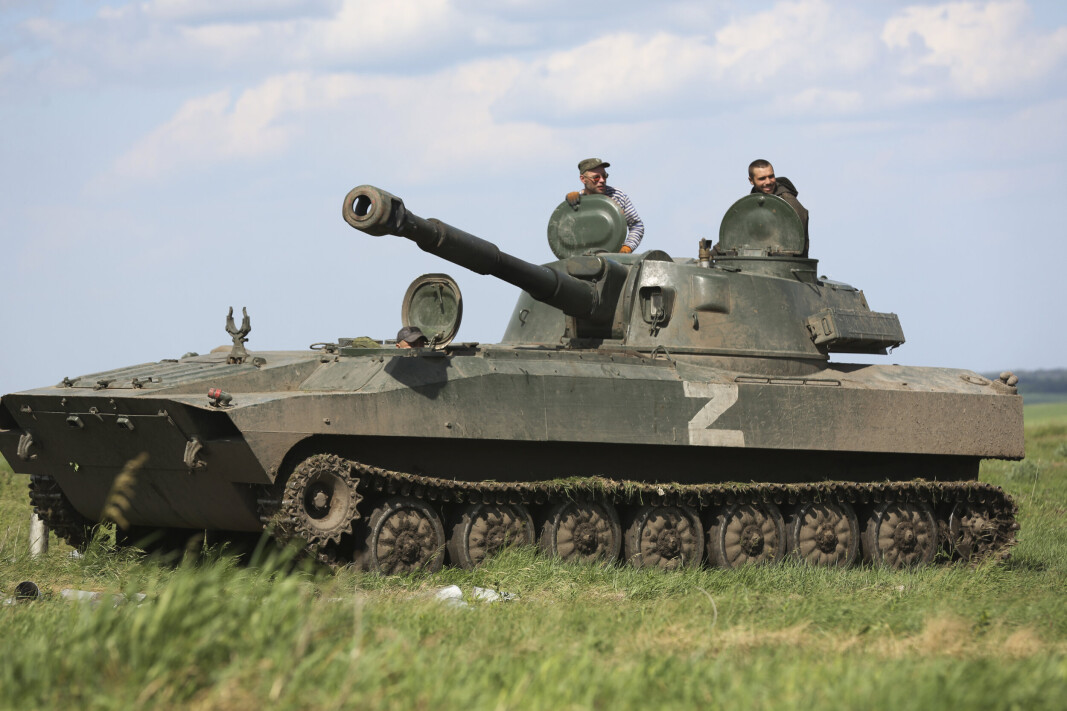 FORBUDT: Den russiske hæren benytter bokstaven «Z» som symbol på krigen mot Ukraina. FORBUDT: Den russiske hæren benytter bokstaven «Z» som symbol på krigen mot Ukraina.