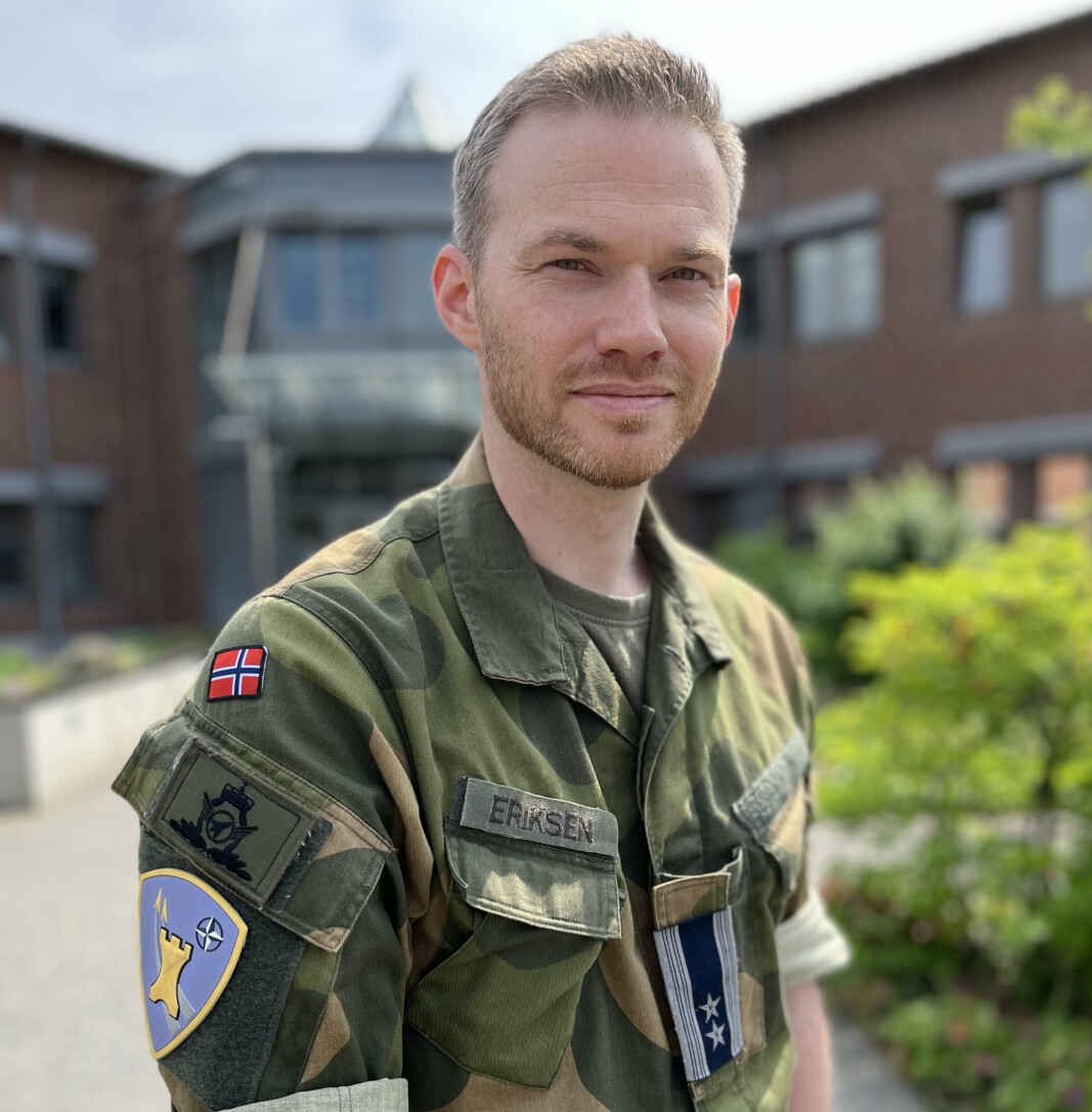 OBERSTLØYTNANT: Daniel Berg Eriksen deltar i debatten om rekruttering i Nato.