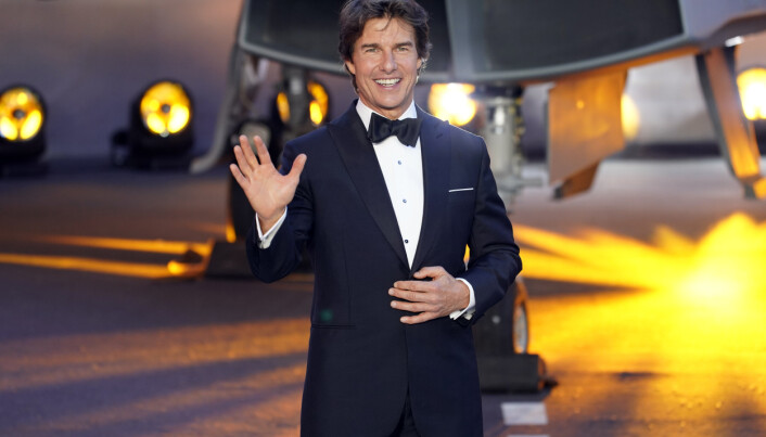 HOVEDROLLE: Skuespilleren Tom Cruise under <span class=" italic" data-lab-italic_desktop="italic">Top Gun: </span><span class=" italic" data-lab-italic_desktop="italic">Maverick </span>premiere i London, torsdag 19.mai