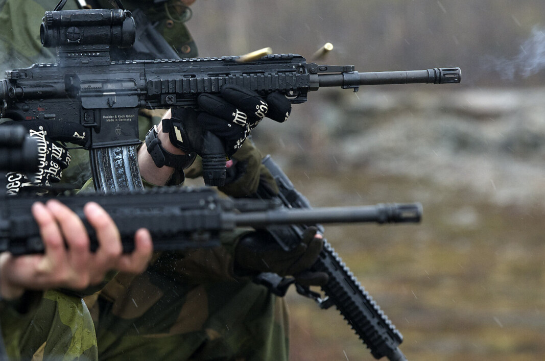SKYTEKONKURRANSE: Infanterigruppa ved Manøverskolen i Hærens våpenskole skal holde en nasjonal skytekonkurranse på Terningmoen 22.juni til 23. juni. Bildet er fra 2015 under en skyteøvelse i Mauken. SKYTEKONKURRANSE: Infanterigruppa ved Manøverskolen i Hærens våpenskole skal holde en nasjonal skytekonkurranse på Terningmoen 22.juni til 23. juni. Bildet er fra 2015 under en skyteøvelse i Mauken.